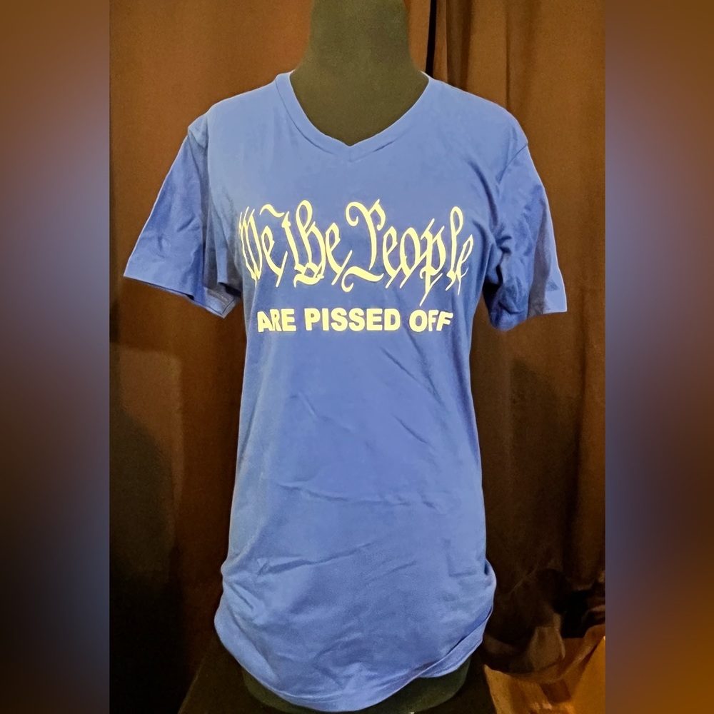 “We The People” Blue T-Shirt by Cotton Heritage sz Small